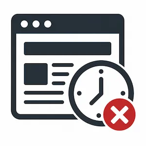 Nincs idő a honlapodra icon
